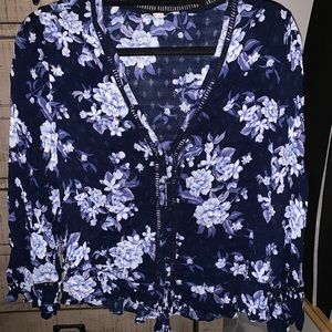 American eagle flower blouse